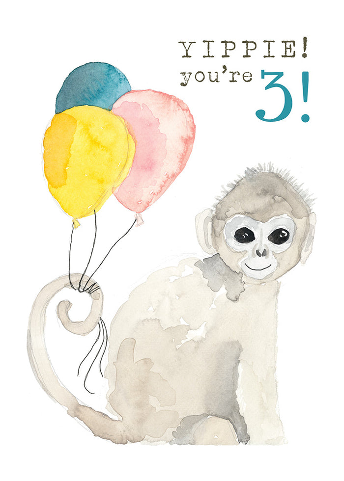 Greeting Cards - Simeon/Yippie! You're 3!
