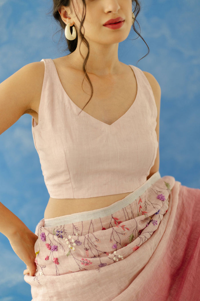 Gulkand Linen Blouse