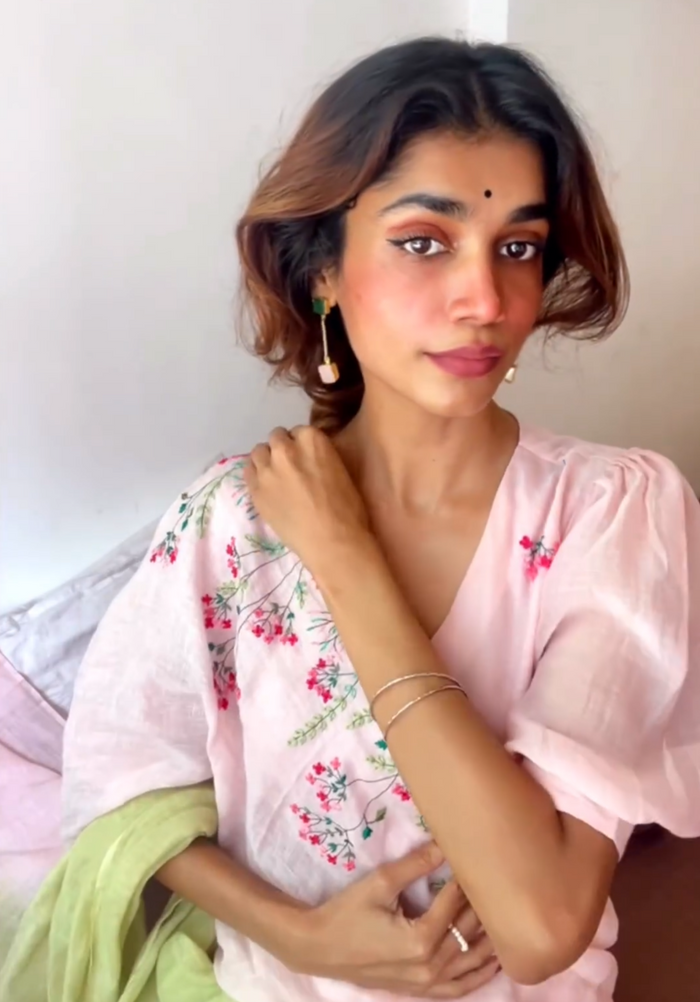 Gulnoor Linen Sari
