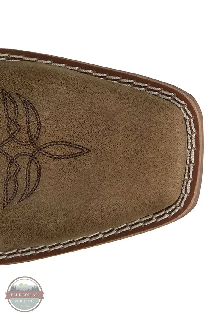 Justin GY2877 Women's Rae 12" Western Boot in Brown view of square toe