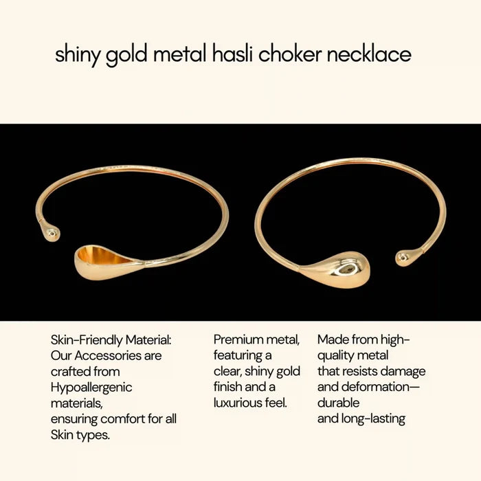 Hasli Choker Necklace – Bold Statement Metal Jewelry for Women