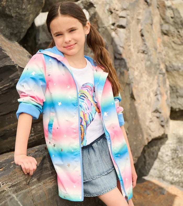 Hatley A-Line Swing Jacket - Glitter Star