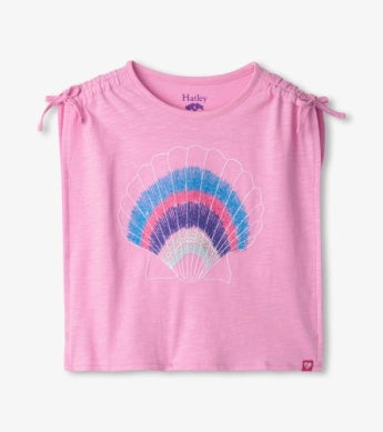 Hatley Cinched Shoulder Top - Lilac Shell