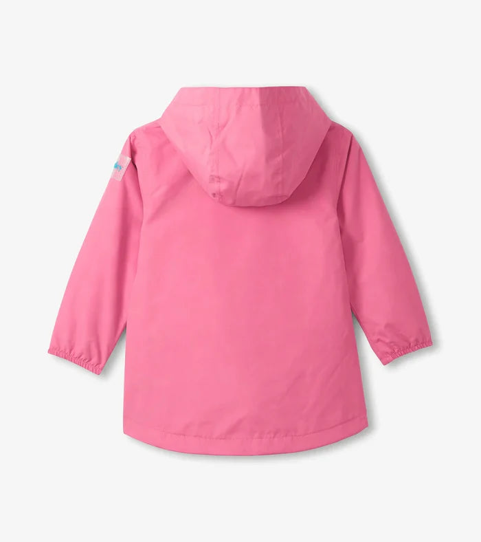 Hatley Colour Reveal Rain Coat - Pink/Butterflies