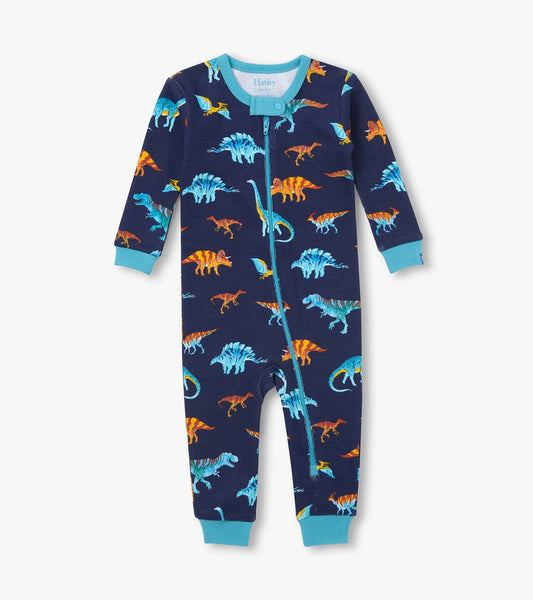 Hatley Colourful Dinos Cotton Rib Coverall