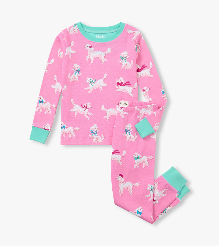 Hatley Cotton Rib Pajams Set - Poodle Pups