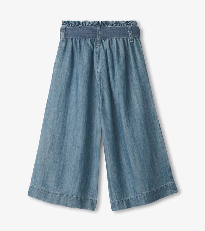 Hatley Cropped Paperbag Pants - Smokey Blue
