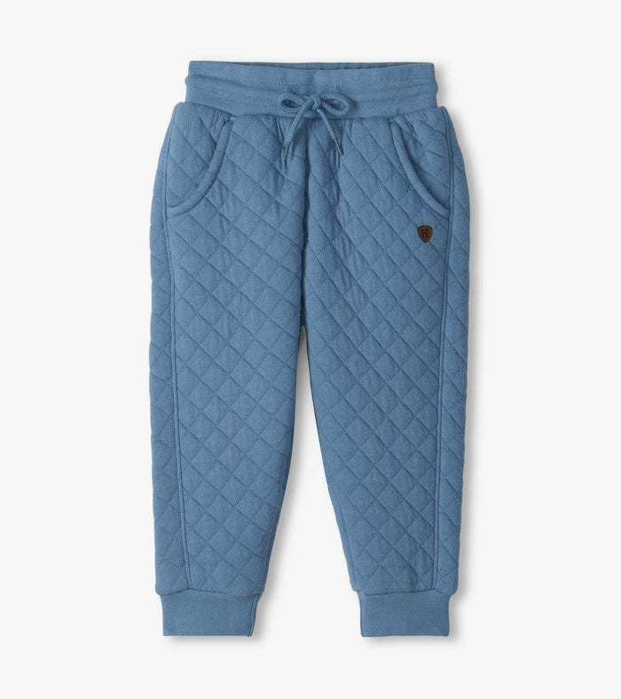Hatley Faded Denim Quilted Jogger