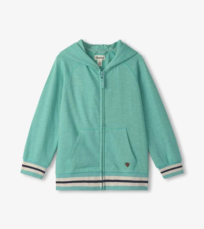 Hatley Full-Zip Hoodie - Nile Blue
