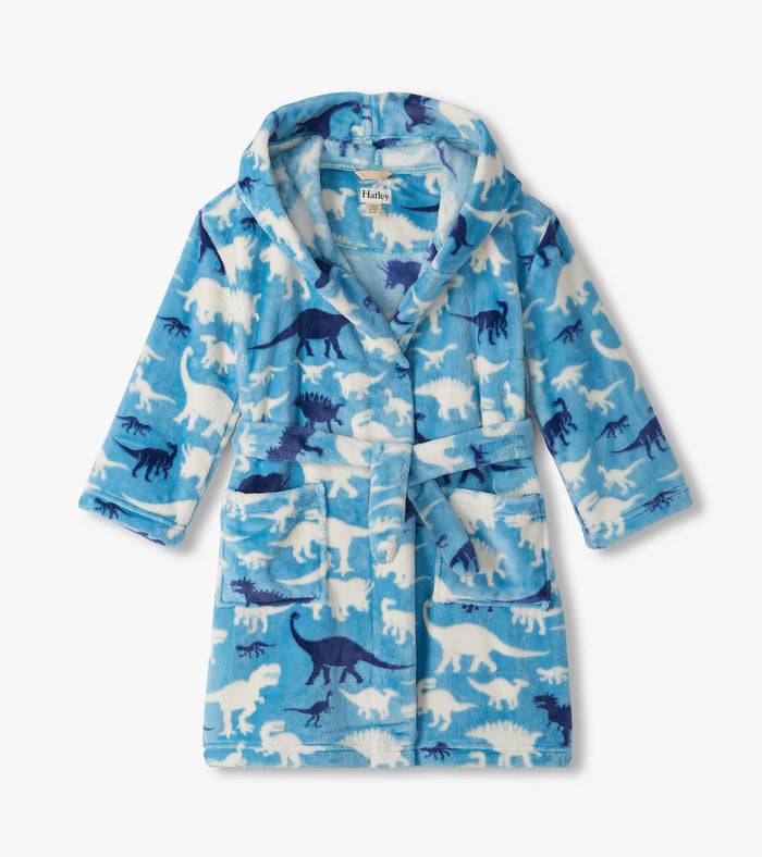 Hatley Fuzzy Fleece Robe - Dino Silhouette