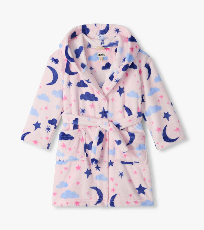 Hatley Fuzzy Fleece Robe - Night Sky