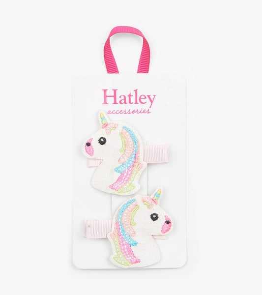 Hatley Glitzy Unicorns Glitter Hair Clips