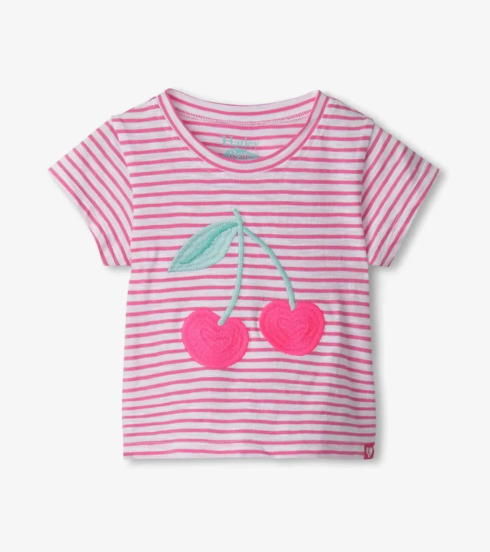 Hatley Graphic Tee - Cherry Stripes