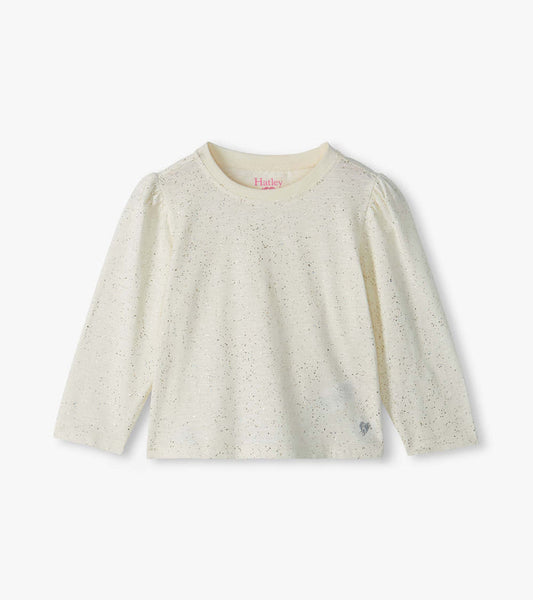Hatley Long Sleeve Basic Tee - Cream Hot Melt