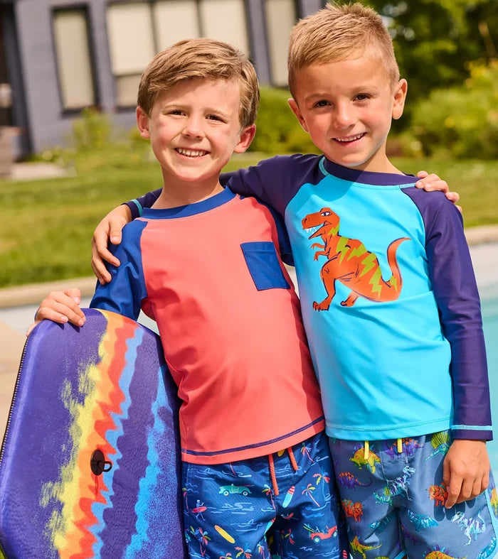Hatley Long Sleeve Rashguard - Dino Party