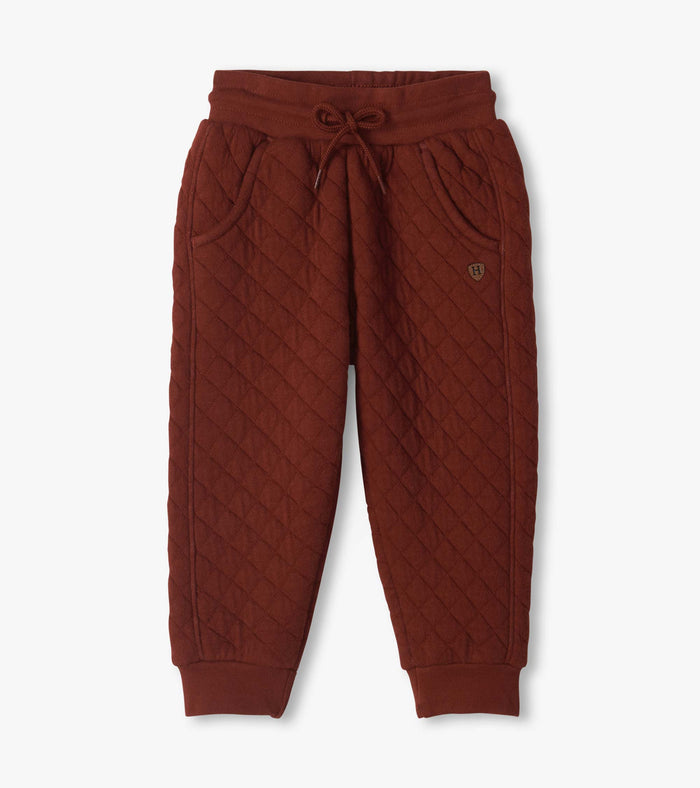 Hatley Madder Brown Quilted Jogger