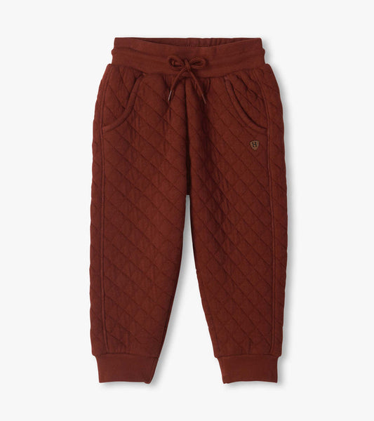 Hatley Madder Brown Quilted Jogger