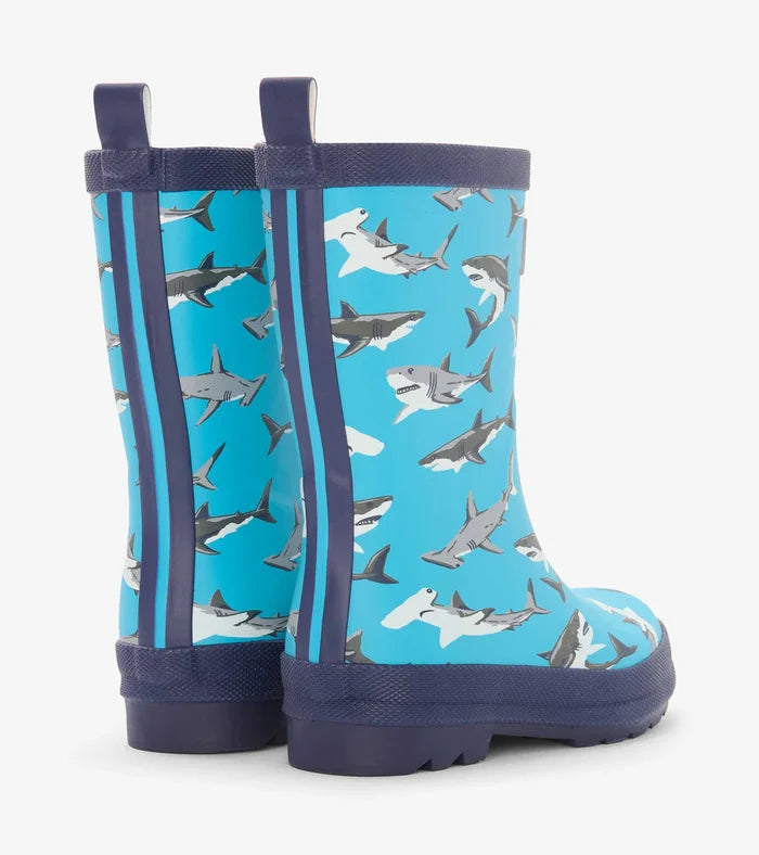 Hatley Matte Rain Boot - Shark Party