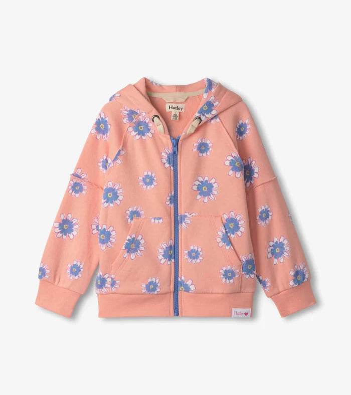 Hatley Raw Edged Hoodie - Doodle Daisy
