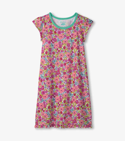 Hatley Ruffle Hem Nightdress - Groovy Daisy