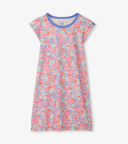 Hatley Ruffle Hem Nightdress - Whimsical Flowers