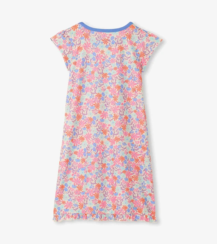 Hatley Ruffle Hem Nightdress - Whimsical Flowers
