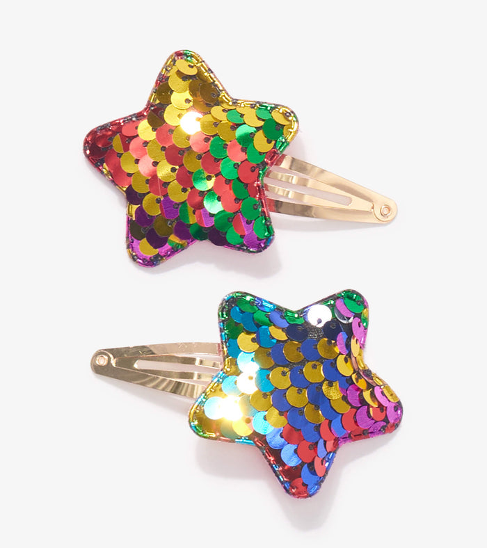 Hatley Sequin Stars Snap Clips