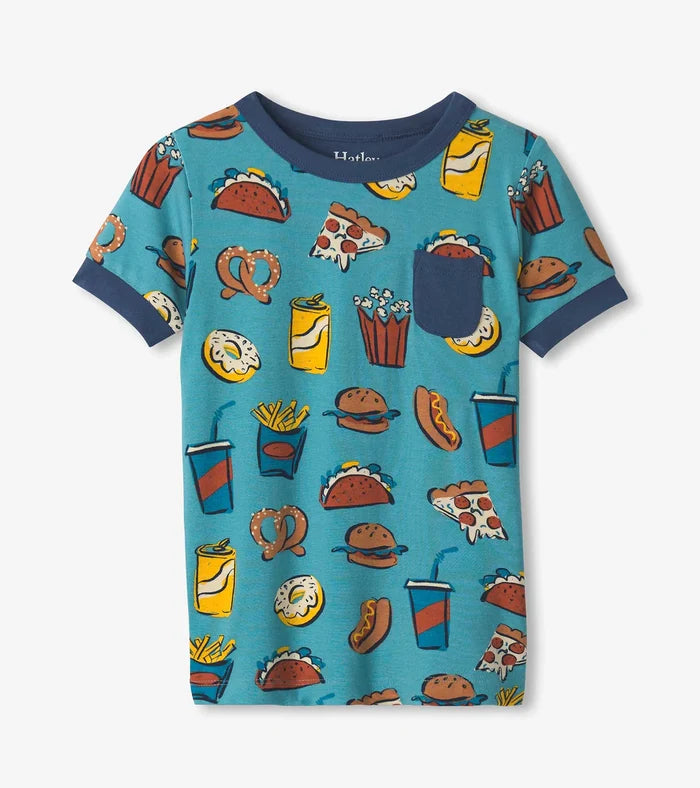 Hatley Shorts Bamboo Pajama Set - Carnival Eats