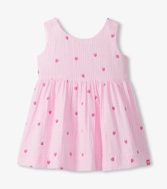 Hatley Sleeveless Party Dress - Teeny Gingham Berries