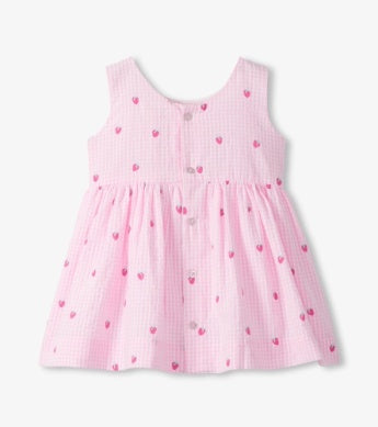 Hatley Sleeveless Party Dress - Teeny Gingham Berries