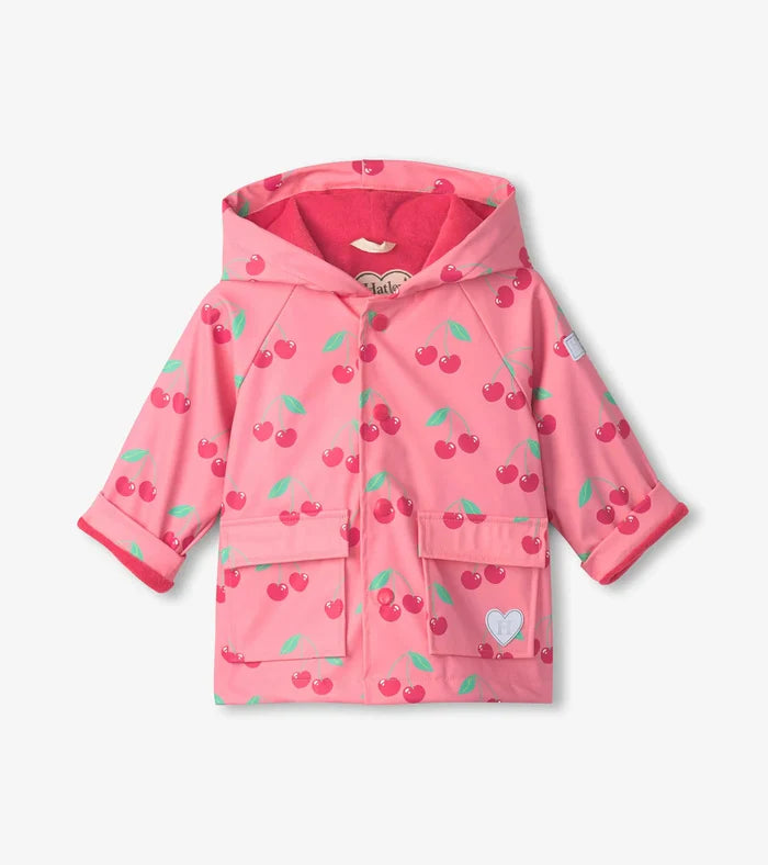 Hatley Snap Raincoat - Cherries