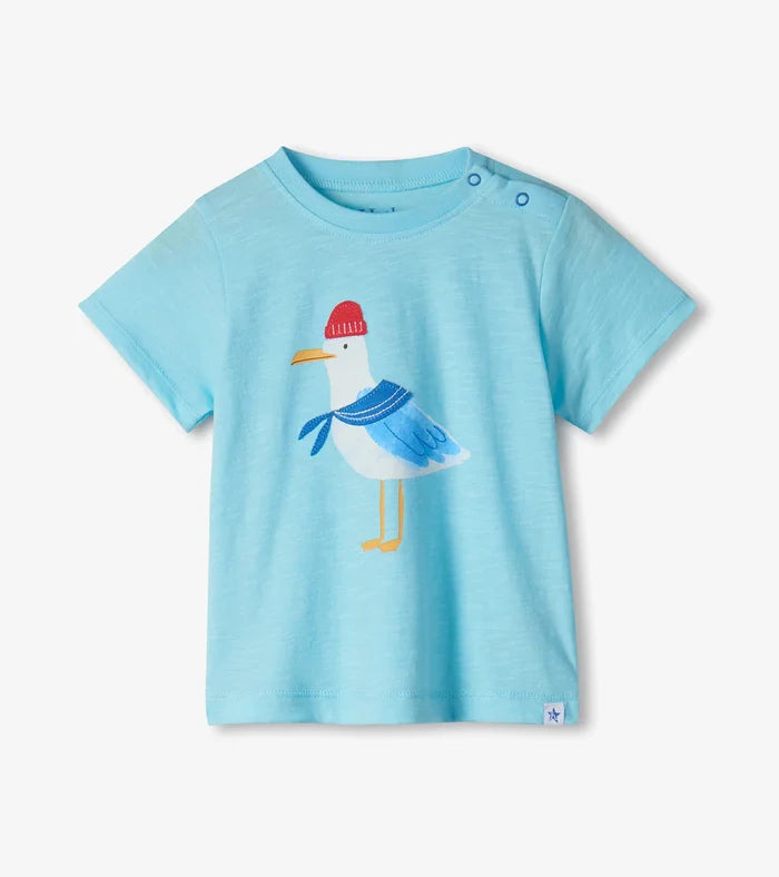 Hatley Tee and Short Set - Charming Seagull