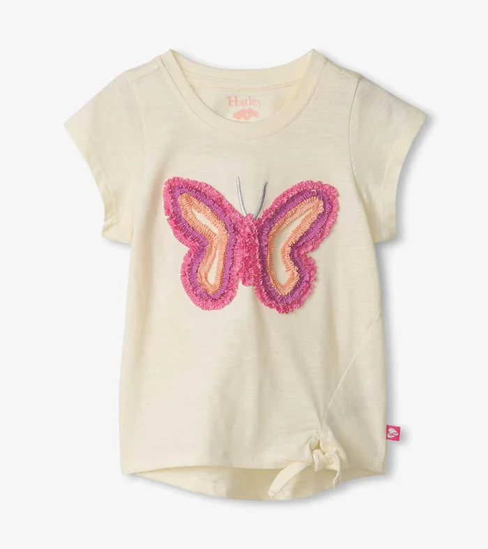 Hatley Tir Front Tee - Afterglow Butterfly