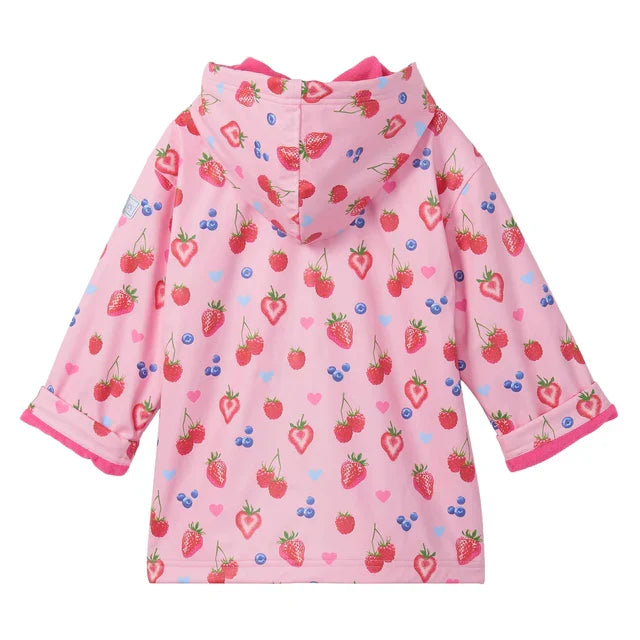 Hatley Zip-Up Rain Jacket - Summer Berries