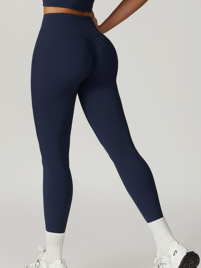 High-waisted Hip-lift Quick Dry Elastic Tight Scrunch Bum Leggings