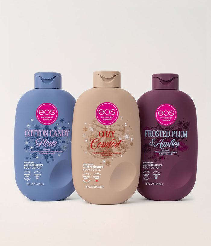 Cotton Candy Fleur, Cozy Comfort, and Frosted Plum & Amber Body Lotion Bundle