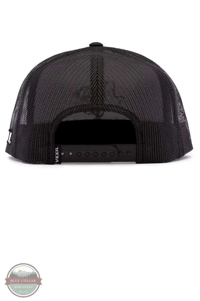 Vexil Brand Lone Star Livestock Snapback Cap in black back view
