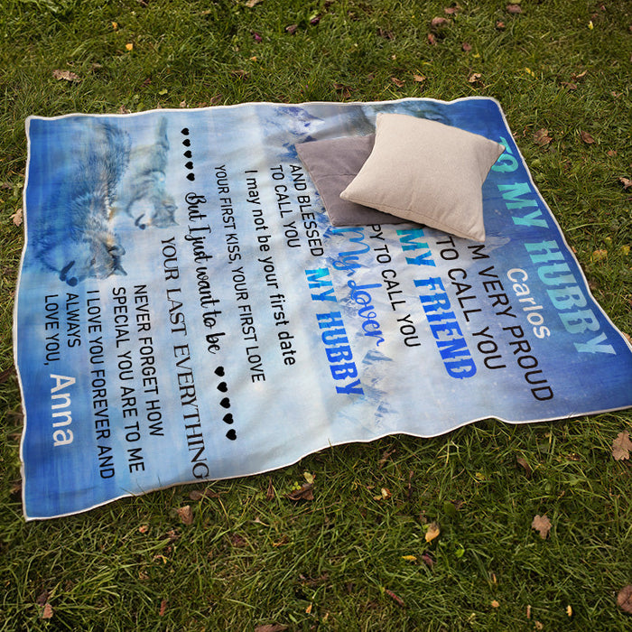 I Just Want To Be Your Last Everything - Personalized Blanket - Gift For Wife Husband