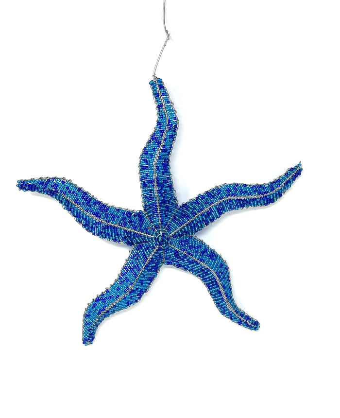 Hand Beaded Hanging Starfish
