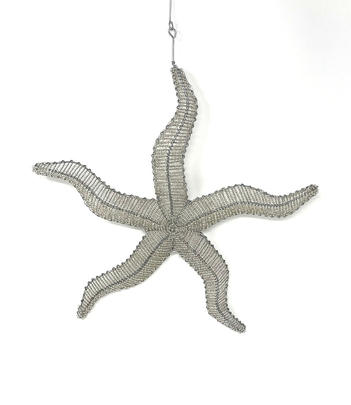 Hand Beaded Hanging Starfish