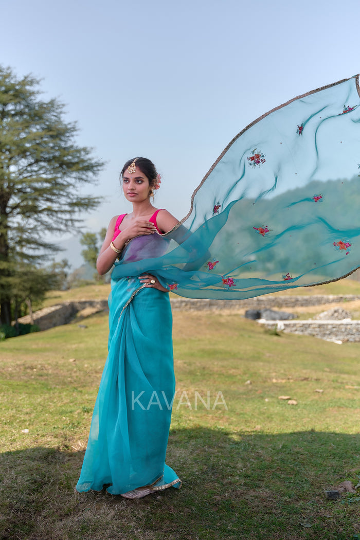 Inaha Silk Organza Sari