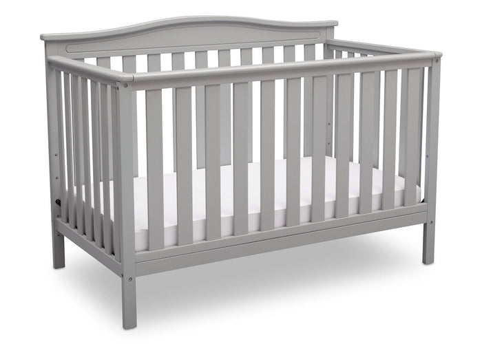 Delta Children Grey (026) Independence 4-in-1 Convertible Crib, Angled Crib View a3a