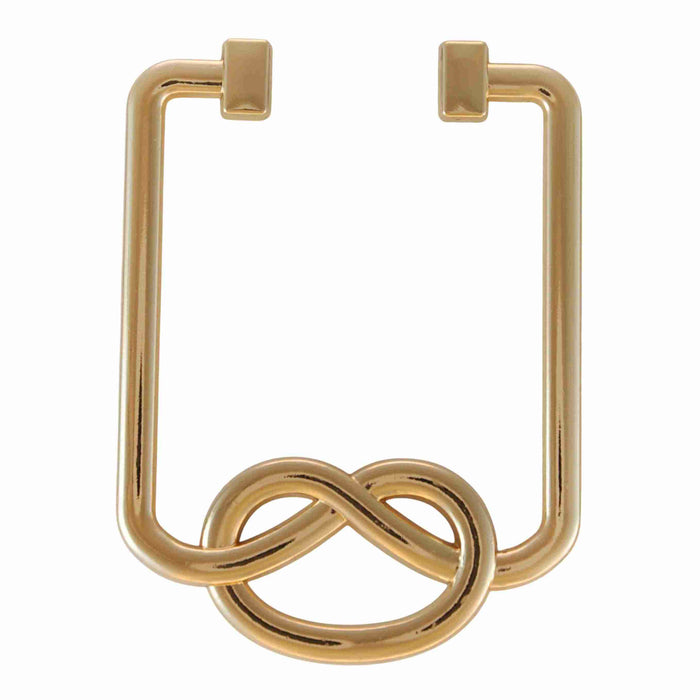 Intertwined knot loop Buckle