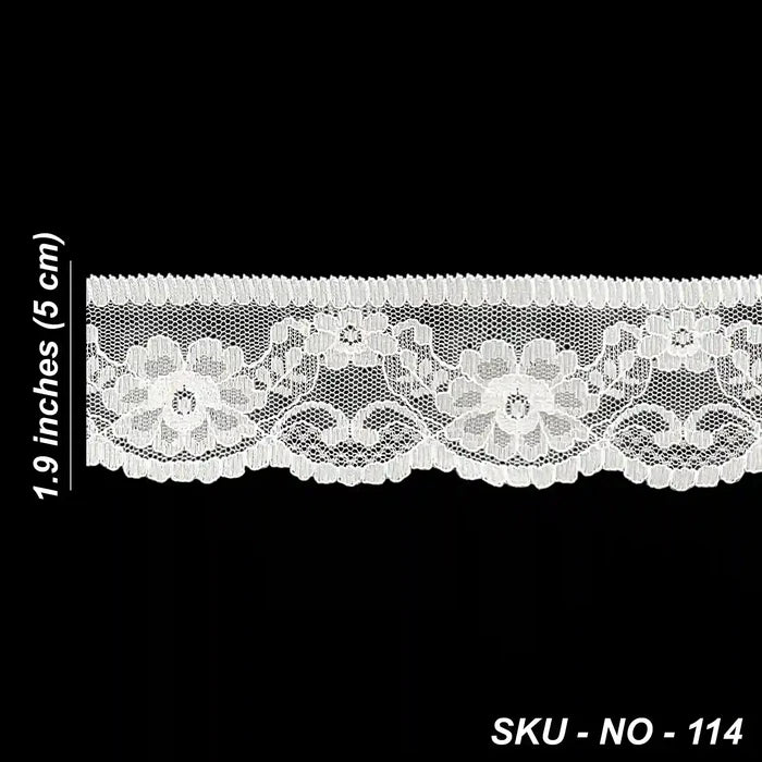 Intricate Blossom Pattern Lace | SKU-114