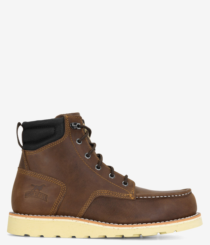 Irish Setter Pipestone 6" Moc Toe Work Boot - Brown