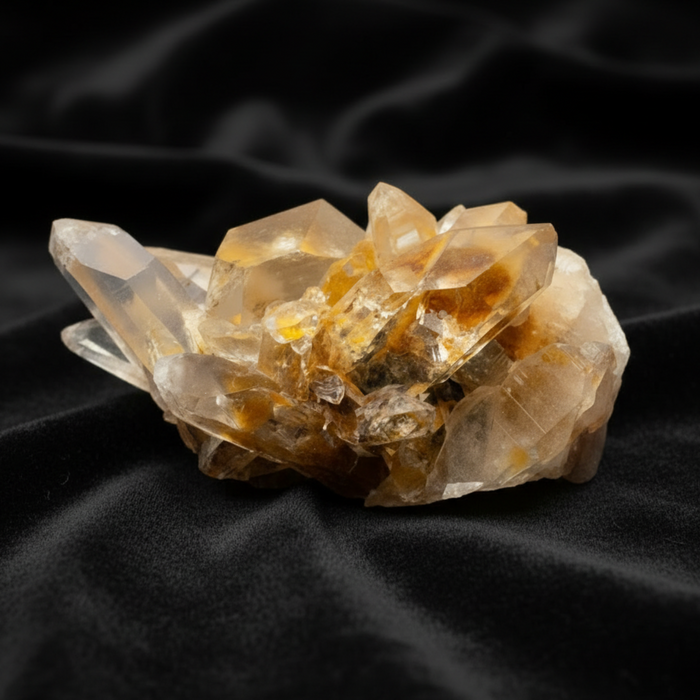 Iron Quartz Cluster Powerhouse Points Hematoid 3.5 Inch