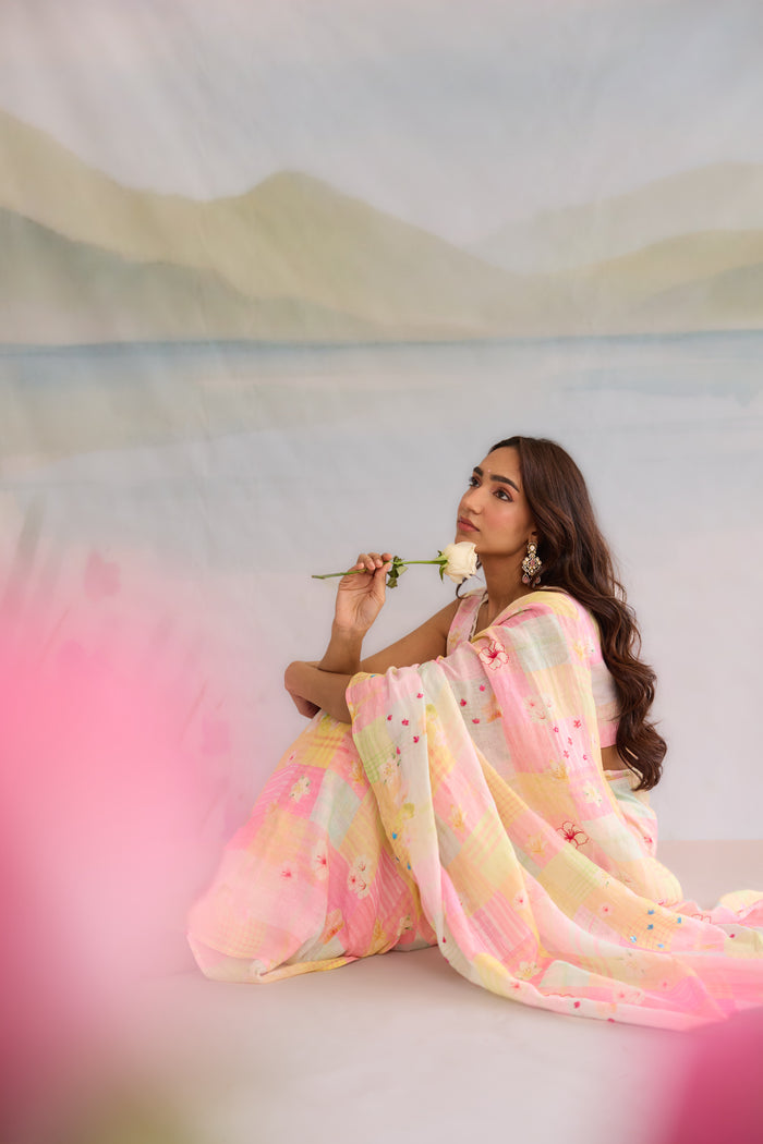 Jalpari Linen Sari