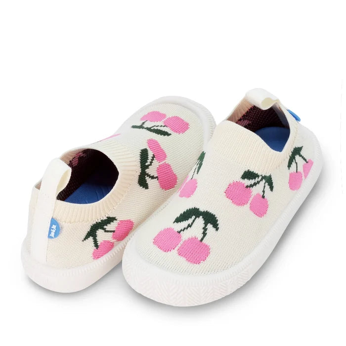Jan & Jul Graphic Knit Shoes - Cherries