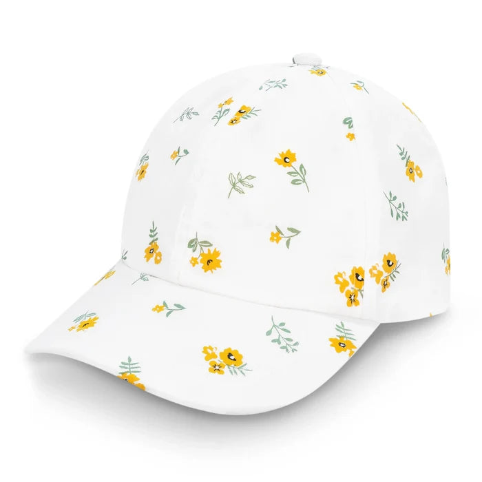 Jan & Jul Lite Baseball Cap - Yellow Flower