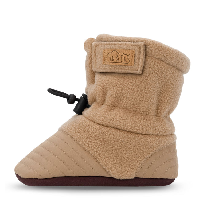 Jan & Jul Stay-Put Cozy Booties - Soft Brown